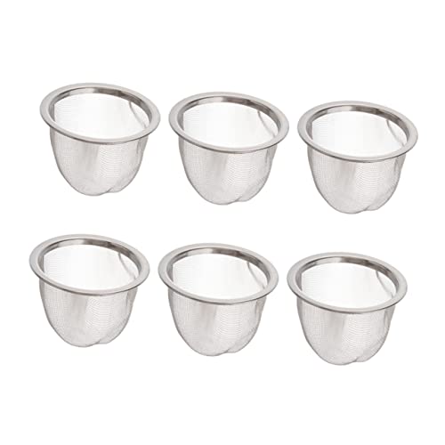 ULTECHNOVO 6 piezas Infusor de Inoxidable Filtros de para Infusiones Accesorios para Tetera Resistente Altas Utensilios de Cocina