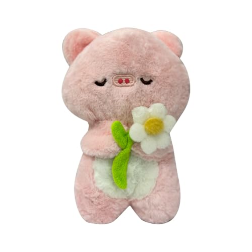 Image of ADORA Hooded Teddy Bear Soft Toy - Kawaii Plushie for Kids, Cute & Huggable Baby Plush Toy, Lovable Gift for Boys & Girls, Ideal for Birthdays & Special Occasions (Teddy Flower)