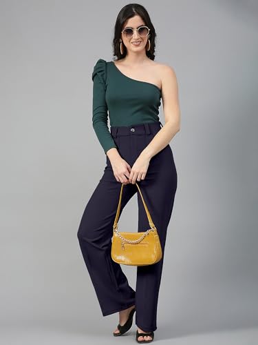Image of Mehrang Trousers for Women, Formal Pants for Women, Straight Fit Pants