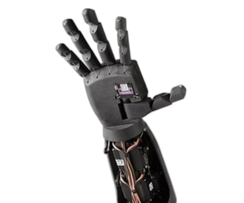 VAALI Robotic Hand DIY Kit (Black) – Plastic, Assembled with Software | 5-Finger Design, Programmable Servo Control | Ideal for STEM & Hobby Projects