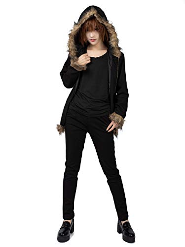 Cosfun Durarara!! Orihara Izaya Jacket Cosplay Costume mp002414 (Men XS) Black