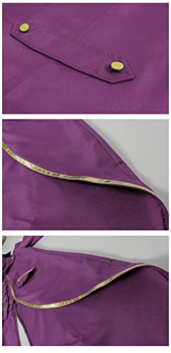 Chaqueta medieval morada estilo gótico victoriano de BaronHong 3