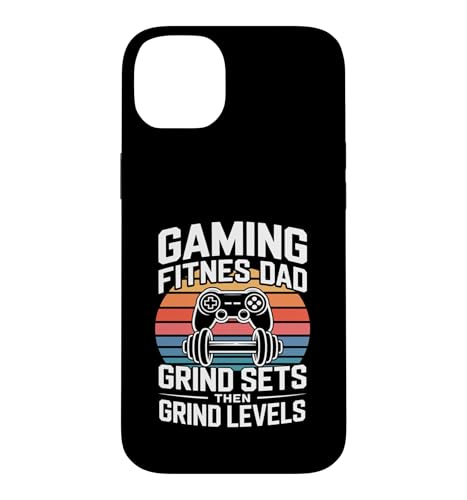 Gaming Fitness Dad Grind Set Then Level With My Dog �X�}�z�P�[�X iPhone 14 Plus �p