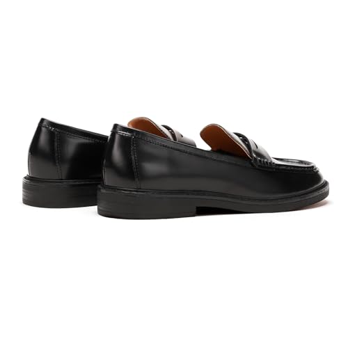 Image of C.Paravano Genuine Leather Penny Loafers | Loafers for Women | Casual Slip On | Walking Flats Classic Driving Moccasins