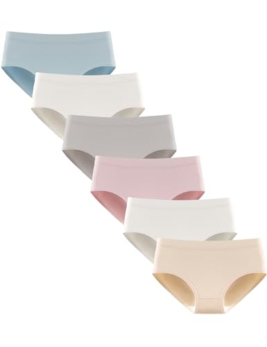 Kiench Teen Girls Cotton Underwear Panties Briefs Pack of 6