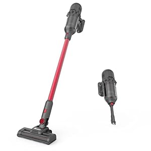 Canuoya Akku Staubsauger – 400W Motor Hohe Leistung, Kabelloser Staubsauger 29 Kpa Starke Saugkraft mit Abnehmbarem Akku…