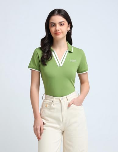 Image of U.S. Polo ASSN. Women's Cotton Slim Fit T-Shirt