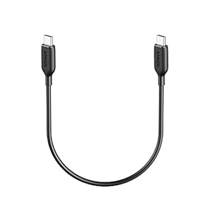 USB C-kabel 60W, Anker Powerline III USB-C naar USB-C kabel 2.0, USB C-oplaadkabel 1 ft voor MacBook Pro 2020, iPad Pro 2020, Switch, iPad Air 4, Samsung Galaxy S20 Plus S9 S8 Plus, Pixel en meer
