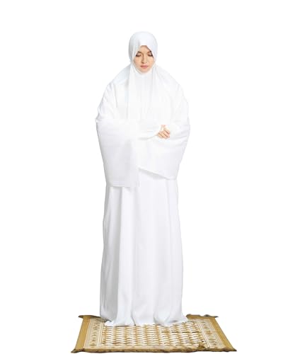 Mehar Hijab's Namazi Prayer Dress 100%Viscos Feel good Fabric White