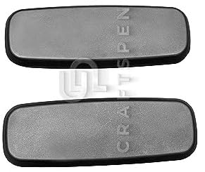 Image of Office Chair Replacement Plastic Arm Pads, Chair Armrest Pads for Supporting Arms and Hand Rest for Chair (with 4 Free Screws, Black)