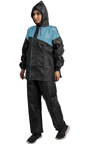 Image of Ranger Unisex 1 Set Rain Suit with Hooded Jacket & Trouser | TPU Coated Bike Riding Wear with Seam Sealed Protection