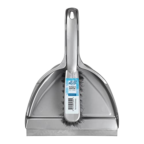 Elliott's Kehrschaufel und Handfeger-Set, Schwarz/silber – Bild 5