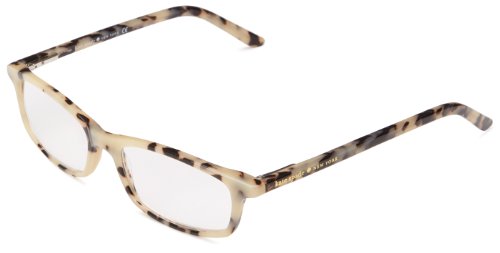 Kate Spade New York Women's Jodie Rectangular Reading Glasses, Milky Tortoise 25, 50 mm + 2.5