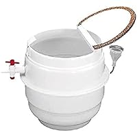 neoLab Polypropylen/Acrylglas Narkosekammer, Weiß, 197mm Höhe x 197mm Durchmesser