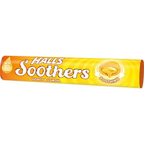 Halls Soothers Honey and Lemon, 45g (Pack of 4)