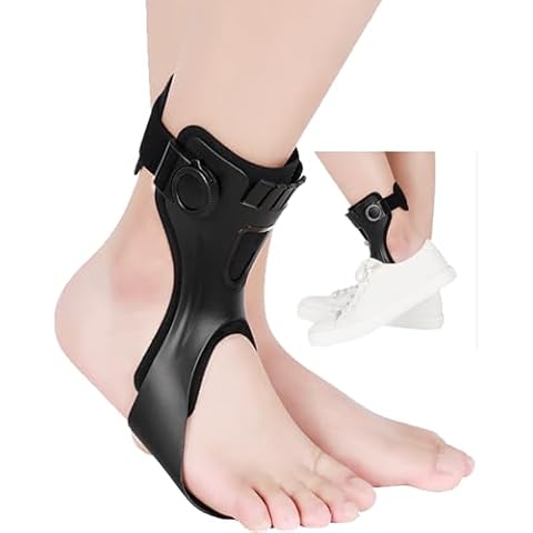 DouHeal AFO Drop Foot Brace for Walking - Upgraded, Comfortable & Efficient, Adjustable, For Achilles Tendonitis, Plantar Fasciitis, Stroke, TBI, ALS, MS, Bone Fracture, ASO(Right, Large) Cover
