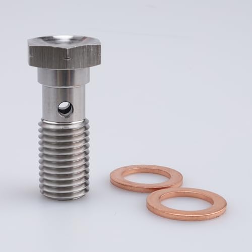Image of AC PERFORMANCE M12 x 1.5 Banjo Bolt, 31mm UHL, Stainless Steel