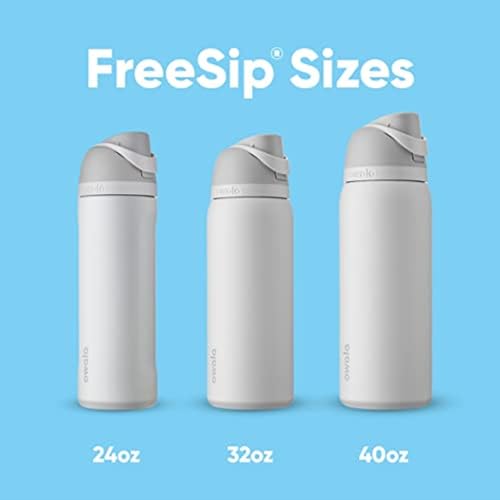 Image displaying the three sizes of the Owala FreeSip water bottles - 24oz, 32oz, and 40oz, highlighting the versatility and range of options available for users