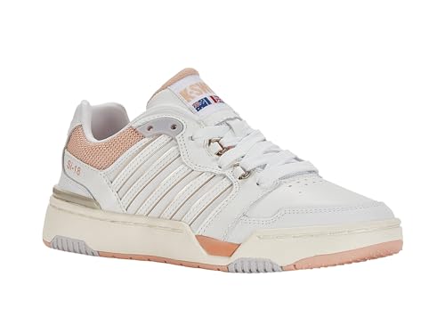 K-Swiss Women's SI-18 Rival Sneaker, White/Almost Apricot/Whisper White, 8 M2
