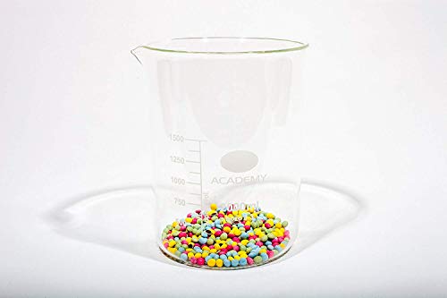 Caraffa graduata da laboratorio, in vetro