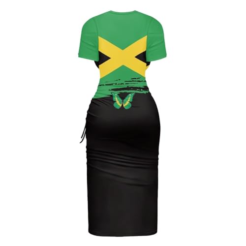Image of Short Sleeve Dress for Women,Sexy Bodycon Dress,Plus Size Slit Dress,String Design s-4xl