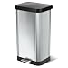 GLAD GLD-74507 Extra Capacity Stainless Steel Step Trash Can with Clorox Odor Protection of The Lid | Fits Kitchen Pro 20 Gallon Waste Bags