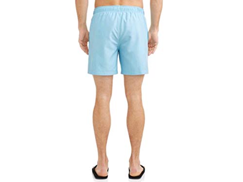 Men's Solid Colored Swim Shorts (3XL 48/50, Turquoise)3