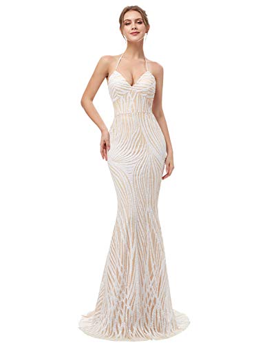 Sarahbridal-Womens-Mermaid-Fromal-Evening-Prom-Dresses-Long-Sexy-Backless-Halter-Formal-Gowns-Ivory-US4