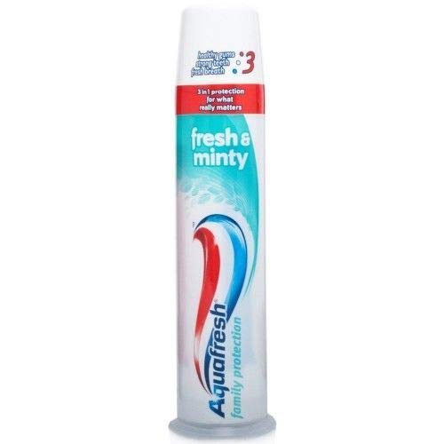Aquafresh Triple Protection Fresh and Minty Toothpaste Pump, 100 ml