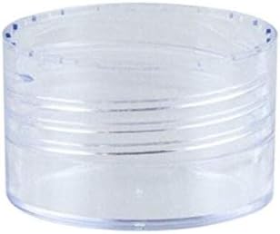 Clear Empty Plastic Round Deodorant Containers,Round Shape Bottom Filling Stick Deodorant Container Twist Up Stick Tube (C)