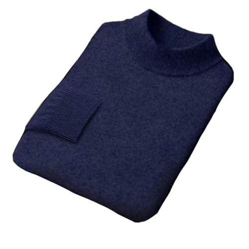 Men's Winter Wool Sweater - Mock Collar Pullover Warm Knitwear Sweater Casual Tops - Main Image