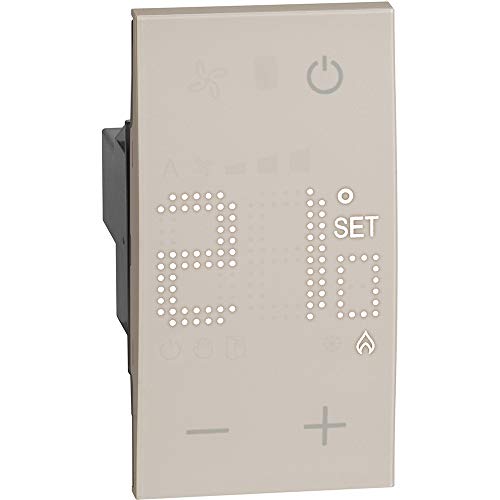 Living Now - Termostato Ambiental electrónico 23Ov 2 módulos, Arena