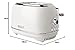 Haden Heritage White Toaster 2 Slice - Variable Browning Control - Electric Stainless Steel Toaster - Economy Mode - Reheat, Cancel and Defrost Functions - 1370-1630W
