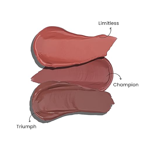 Image of LAMIOR Mauvish Affair Whipped Velvet Liquid Lipstick: Matte,Transfer-Proof,12+ Hour Wear|Hydrating,Blurring Full Coverage,Lightweight|Enriched with Avocado & Jojoba Oil|Vegan|Pack of 3 - 15 ml Each