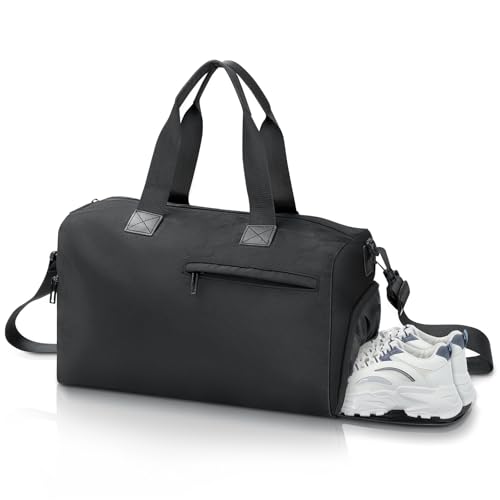 Romon Bolsa Deporte Mujer Hombre, Bolsa Gimnasio para Hombre Mujer Grande Bolsa de Viaje con Zapatos Compartimentos Húmedos Fin de Semana Travel Duffle Bag Macuto Viaje Bolsos Deportivos Fitness Gym