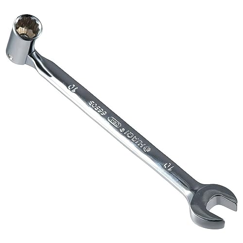 Urjumpea Long Flexible Double Headed 10mm Rotary Torx Socket Head Open End Combination Spanner Two-way Socket Wrench DIY Tool