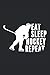 Eat Sleep Hockey Repeat: FORMAT NOTEBOOK FORMAT A5 (6x9) |120 pages LIVRE DE CAMIER |Organisateur Femmes Hommes Boys Girls Enfants Cahier de hockey ... |Carnet d'école de hockey Notepad Fetbook
