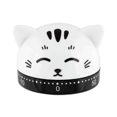DLP - Timer Katze weiß (+ dekorierte Box)