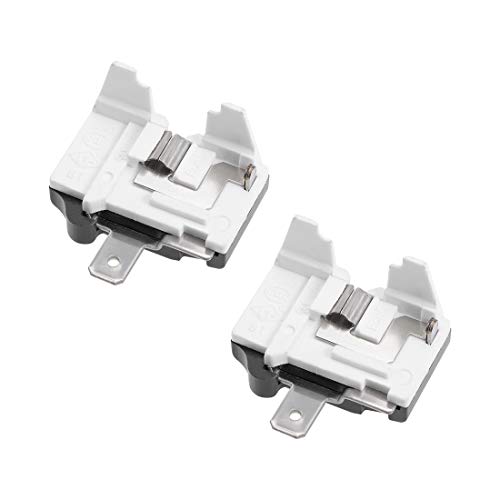 sourcingmap 2 Pcs Refrigerator Thermal Overload Protector 1/3HP 250W Freezer Compressor Replacement Part