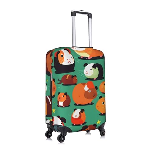Cute Guinea Pig Print Luggage Cover For Suitcases, Travel Case Protector, Simple & Convenient Installation3