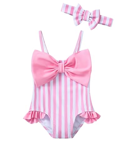 Image of Mioglrie Toddler Baby Girl Swimsuit Infant Bathing Suits Summer Beach Swim Suit Newborn One Piece Swimwear for Girls
