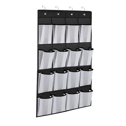 Zapatero para colgar en la puerta – Organizador de armario – Soporte de almacenamiento de bolsillo de gran tamaño | Almacenamiento eficiente de calzado, construcción duradera