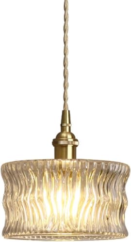 Lustre en verre rétro minimaliste pour sublimer une allée sombre