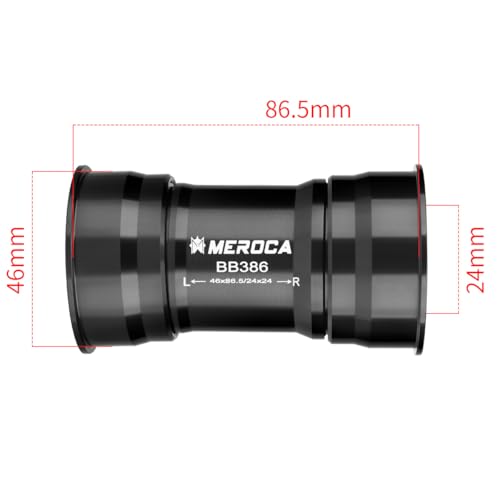 Axe central de pédalier de vélo 24 mm BB386 EVO PF30 VTT durable - 2