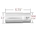 Exhaust tip - To Fit 1.5 to 2 Inch Exhaust tail Pipe Diameter- Stainless Steel to give chrome effect - Car Muffler tips