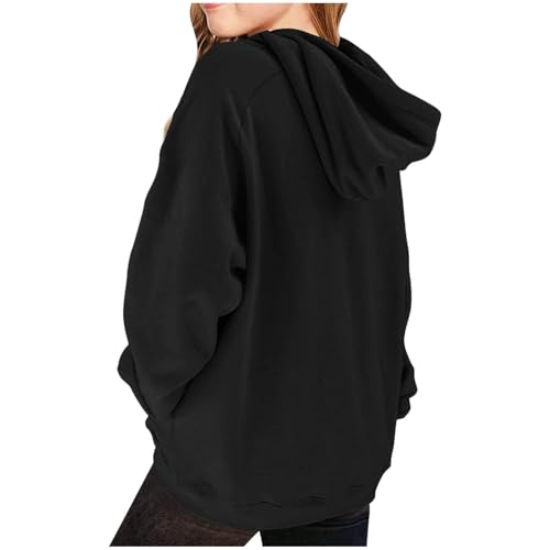 DDAPJ pyju Hoodies for Girls Fall Trendy Casual Raglan Long Sleeve Sweatshirts Basic Tops Loose Fleece Pullover with Pocket4