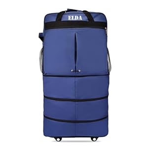 ELDA Expandable Foldable Luggage Suitcase with Wheels Collapsible Rolling Luggage Duffel Bag Travel Bag for Men Women Lightweight Suitcase Large Capacity Luggage Bag