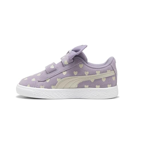 PUMA Kids Girls Suede Classic Lf Re-Bow Slip On Sneakers Shoes Casual - Purple - Size 3.5 M3