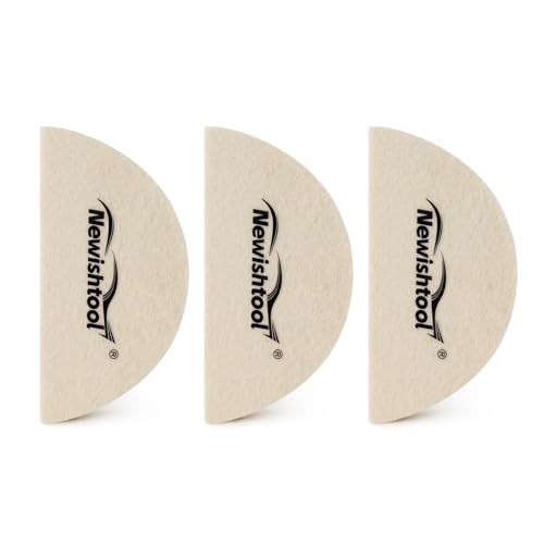 NEWISHTOOL 3 PCS Wool Felt Squeegee Window Tint Tools, Scratch Free Soft Woolen Squeegee for Vinyl Wrap, Glass Tint Film, Car Wrapping, PPF Installation
