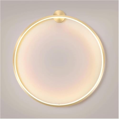 Gold Ring Wall Light Simple Bedroom LED Wall Sconce Background Acrylic Shade Decorative Lighting Atmosphere Light